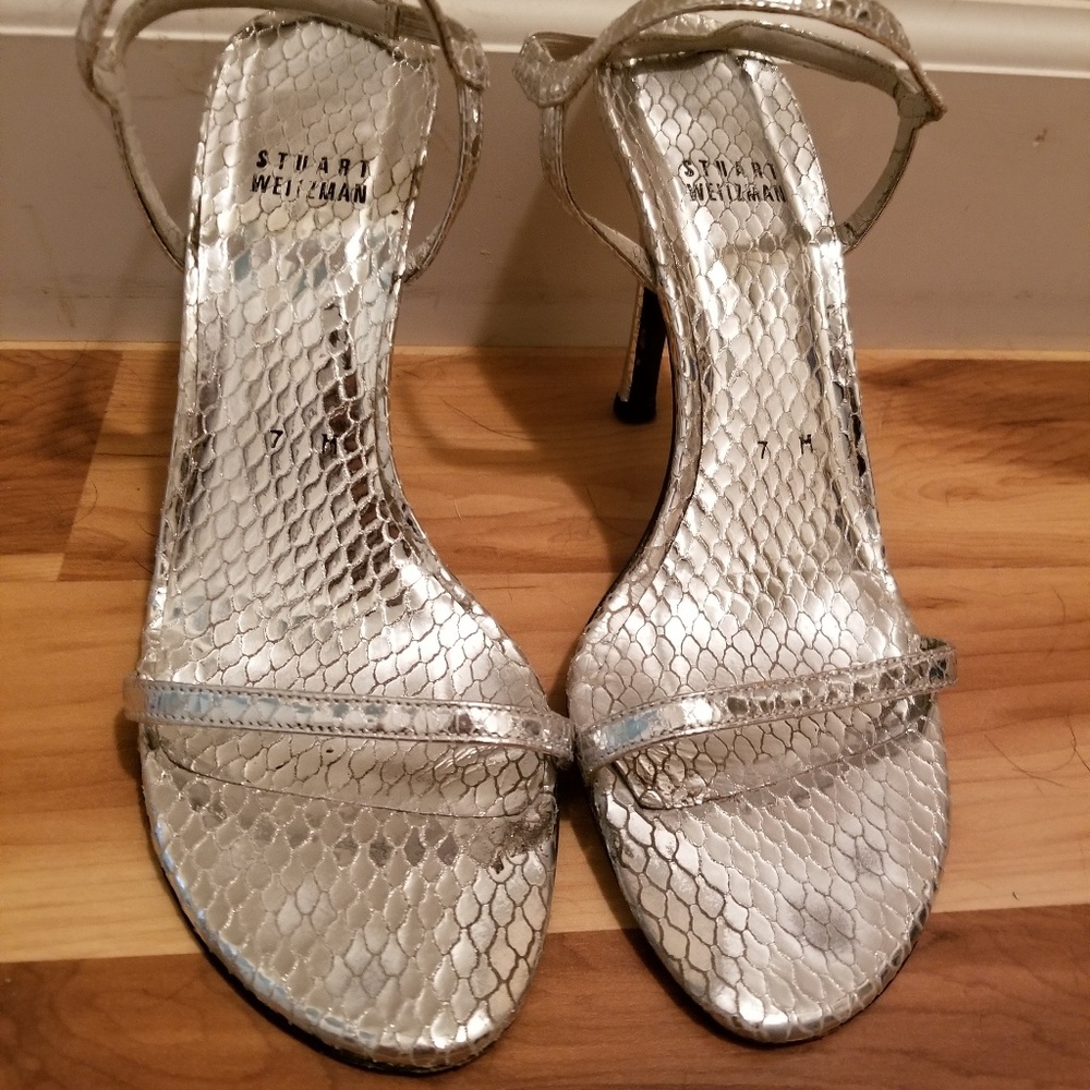 Stuart Weitzman snakeskin pumps